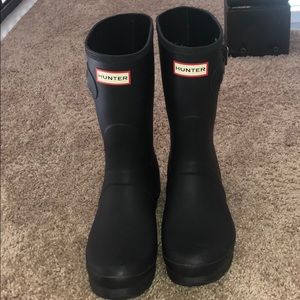 Short Matte Hunter Rain boots